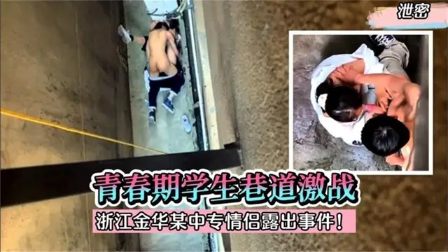 青春期的學生妹飢渴難耐 在小巷子裡面激情操逼被偷拍