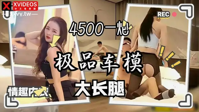 極品車模長腿趣內衣加黑絲