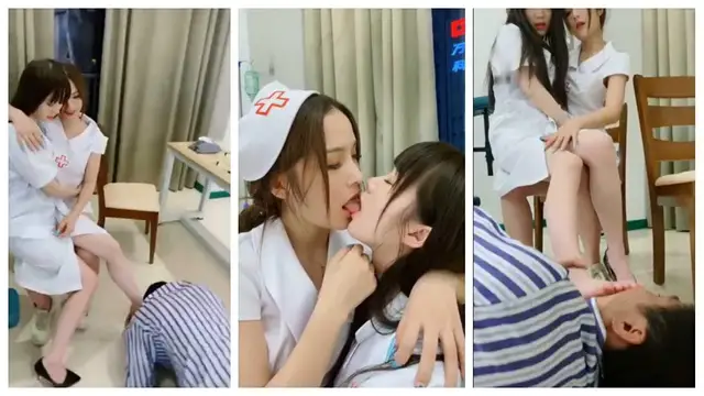 3性感小護士一諾S偷情女醫生,踩踏羞辱精神病m